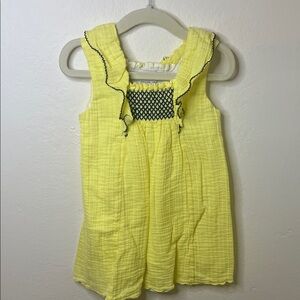 Paz Rodriguez Yellow Ruffled Girl Dress